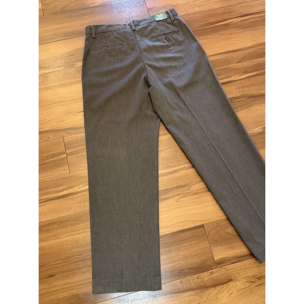 Eddie Bauer Classic Fit Wrinkle Stain Resistant Flat Front Pants Mens Size 34x32 - Picture 9 of 16